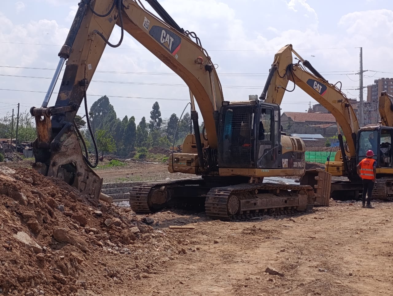 Kenyan engineers in a manufacturing facility